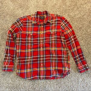 American Eagle Red Plaid Flannel